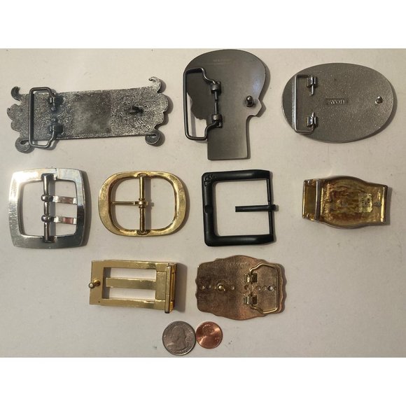 Vintage Lot of 9 Assorted Different Belt Buckles, Bam, Italy, Country & - Picture 7 of 8